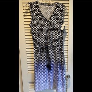 Talbots geometric print dress